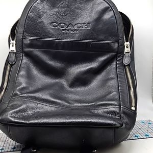 Leather Coach backpack, black in great condition